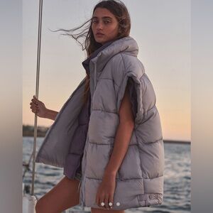 Free people in a bubble puffer vest